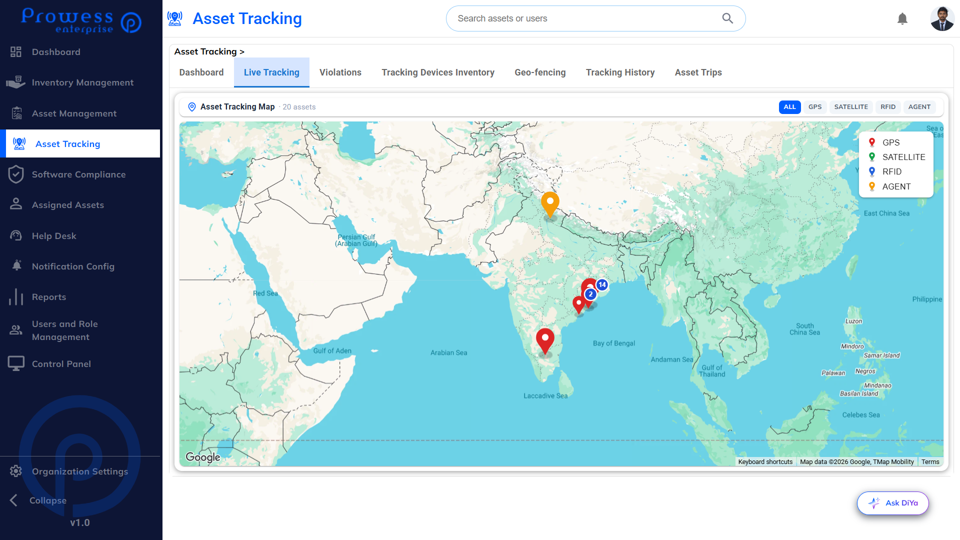 Geofence Zones & Violation Alerts